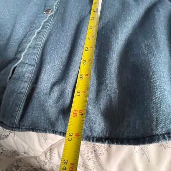 Coco+Carmen button front denim dress size L/XL - Picture 7 of 9